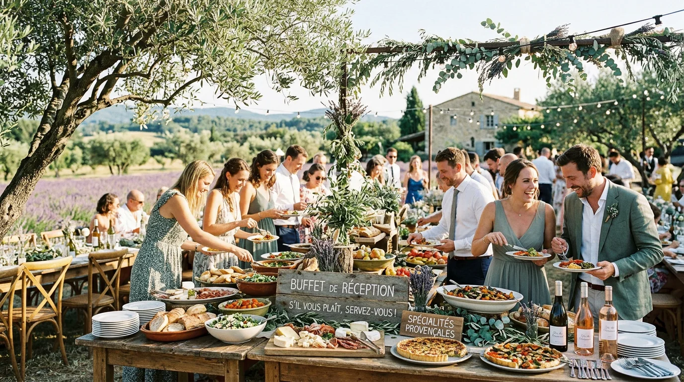 Buffet mariage en Provence : idées, budget et conseils
