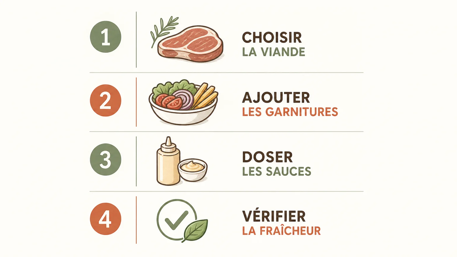 Checklist simple pour composer un tacos signature équilibré