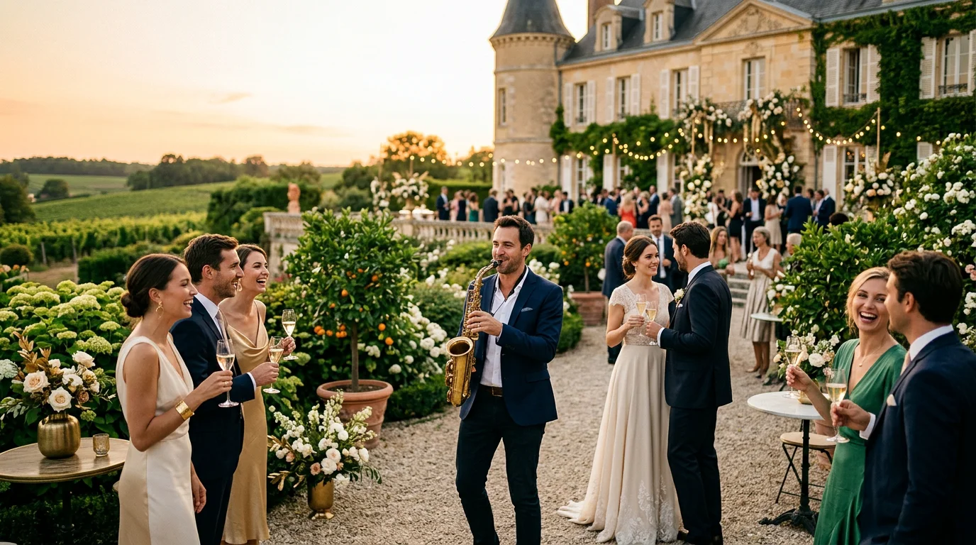 Prestation saxophone au cocktail de mariage : nos conseils