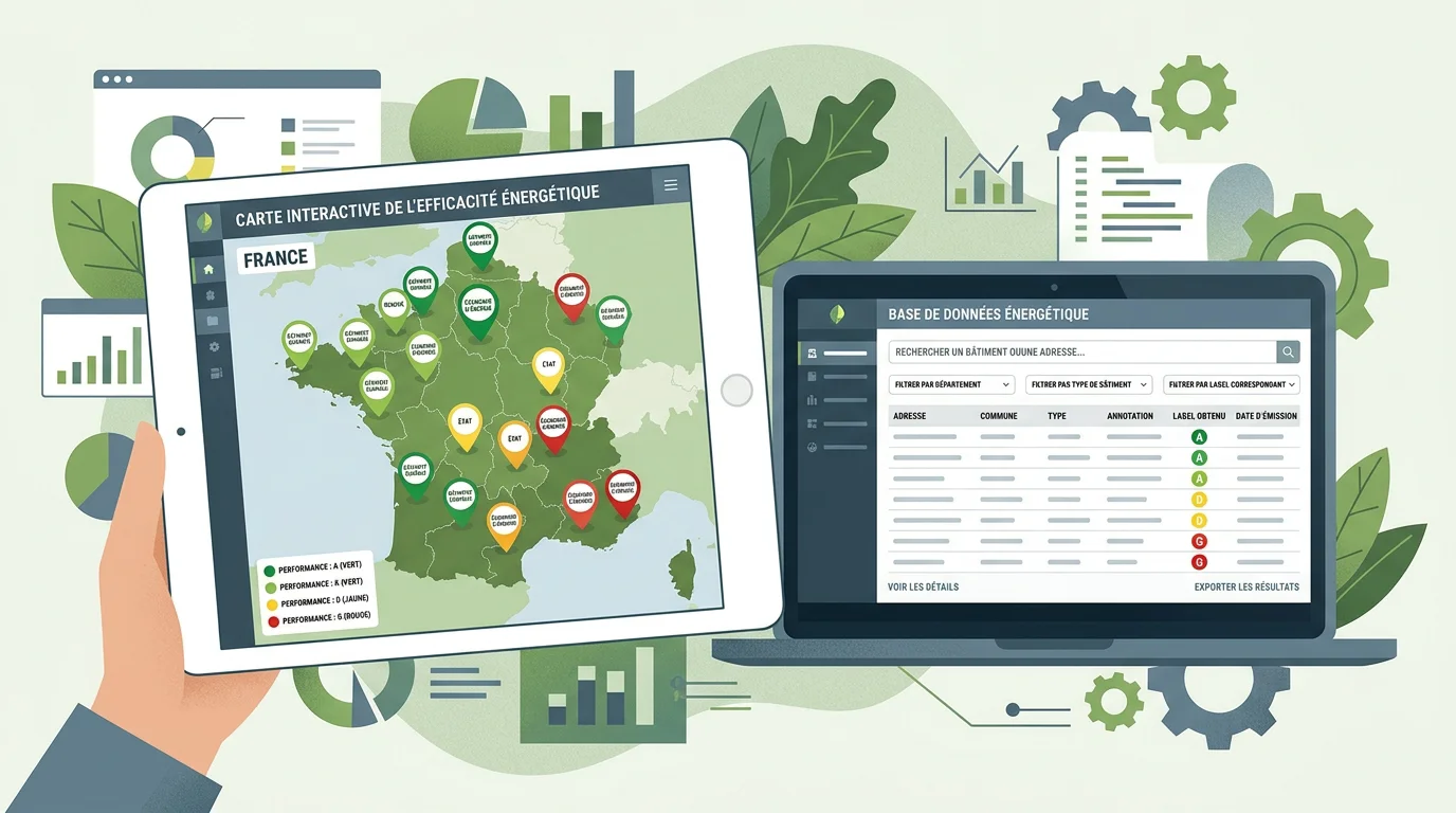 Carte interactive des diagnostics de performance énergétique en France