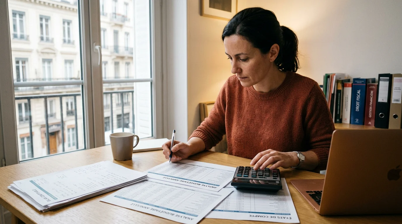 Joueur analysant des grilles de Keno avec une calculatrice