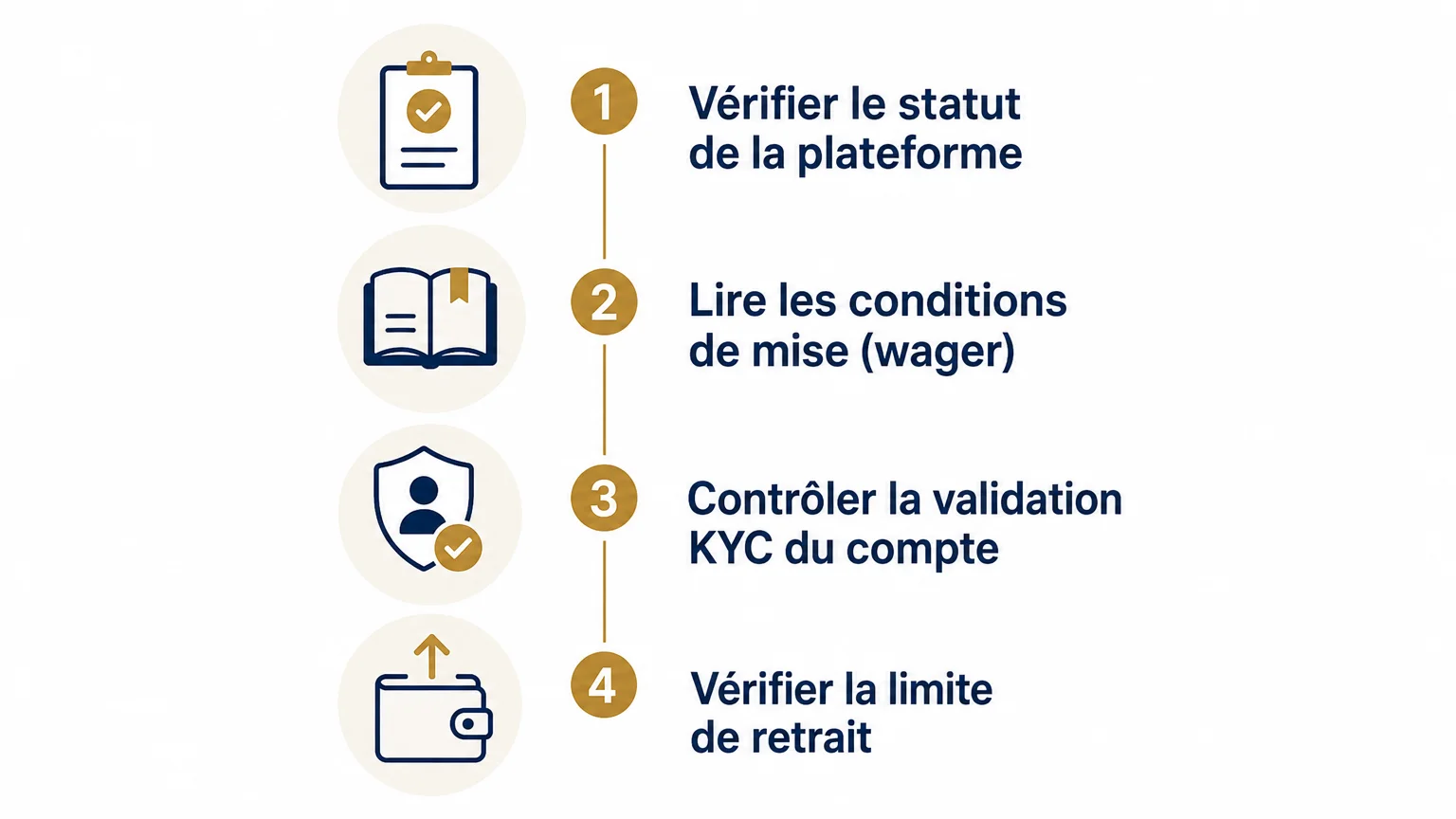 Checklist pour vérifier un bonus de casino sans dépôt