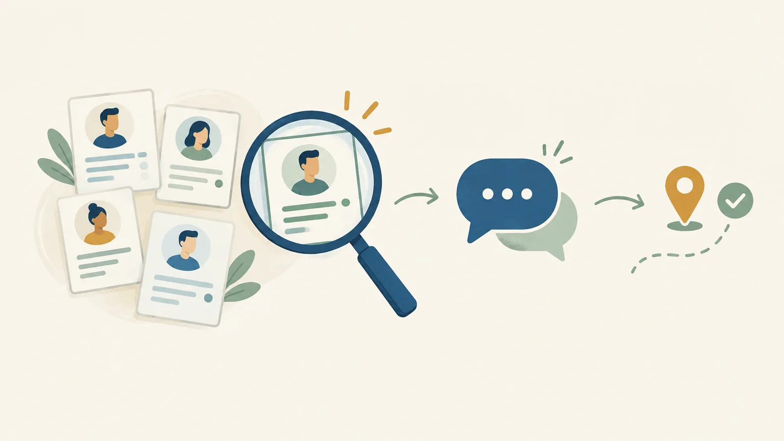Tri de prospects et choix d’une prise de contact sur LinkedIn