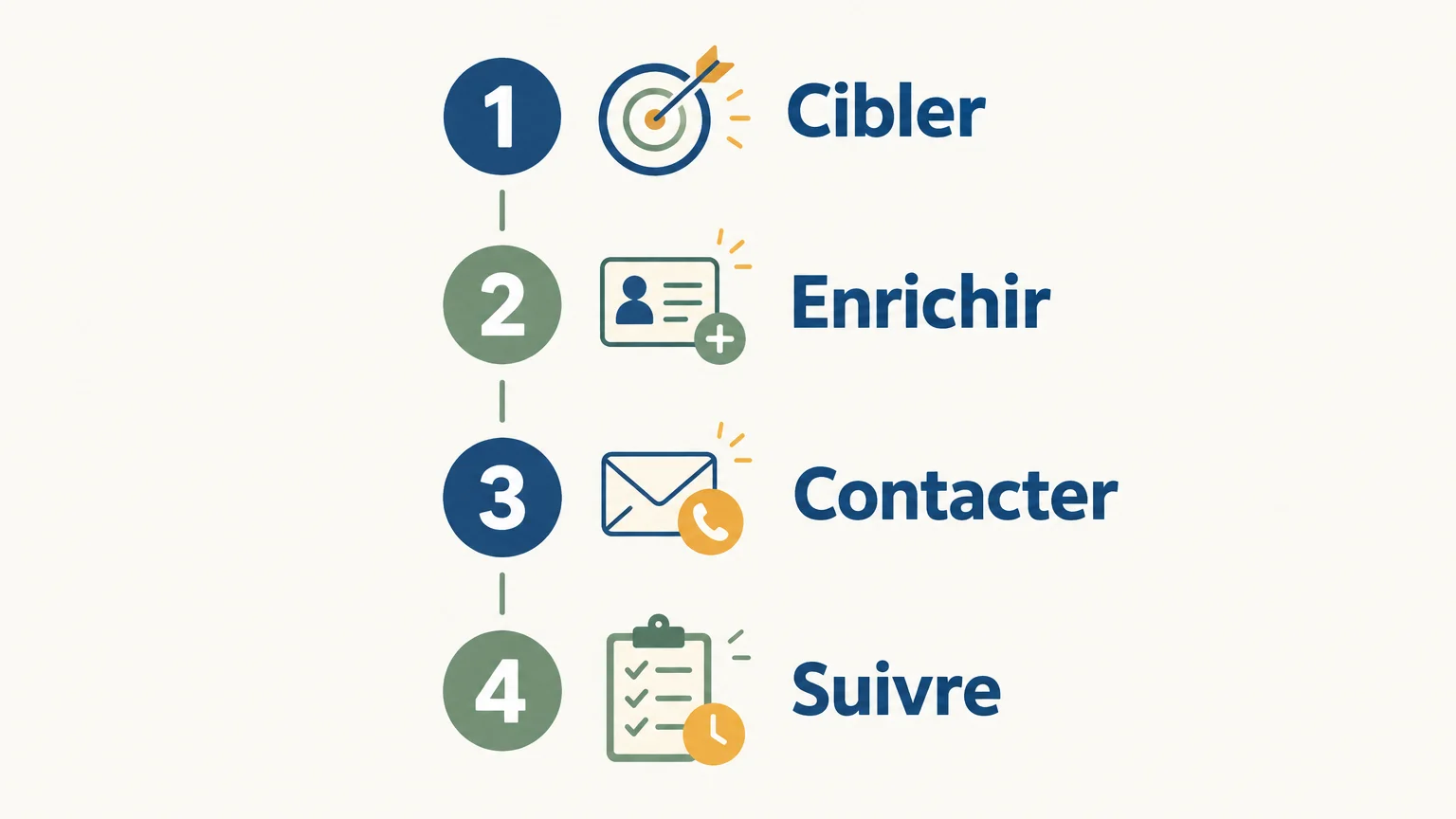 Checklist pour choisir un outil de prospection LinkedIn selon les étapes du travail