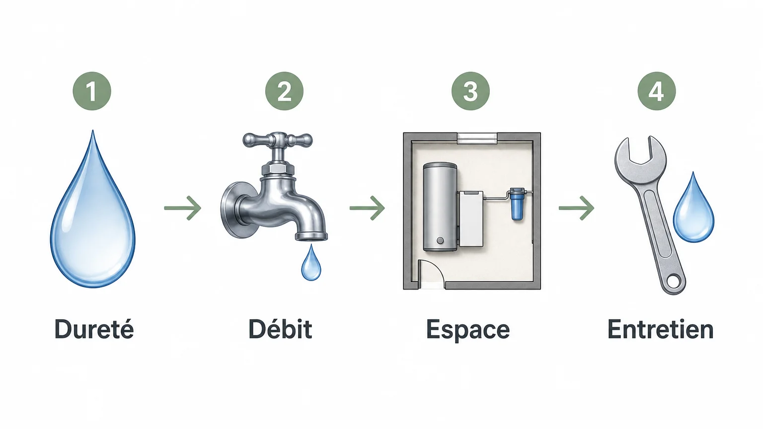 Checklist des critères pour choisir un adoucisseur d’eau