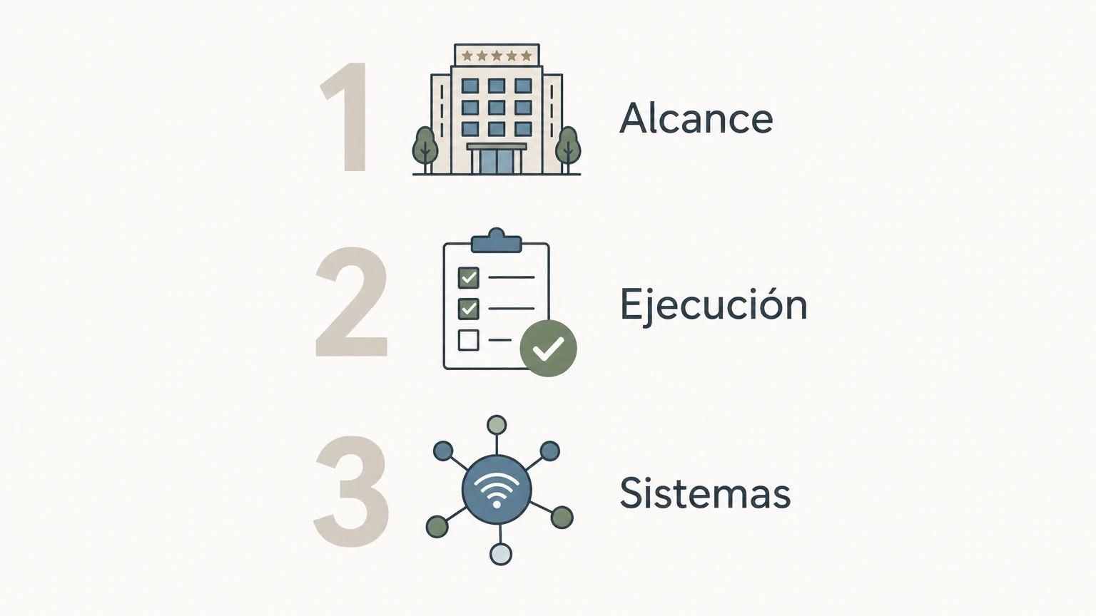 Tres criterios para elegir una consultoría hotelera: alcance, ejecución y sistemas