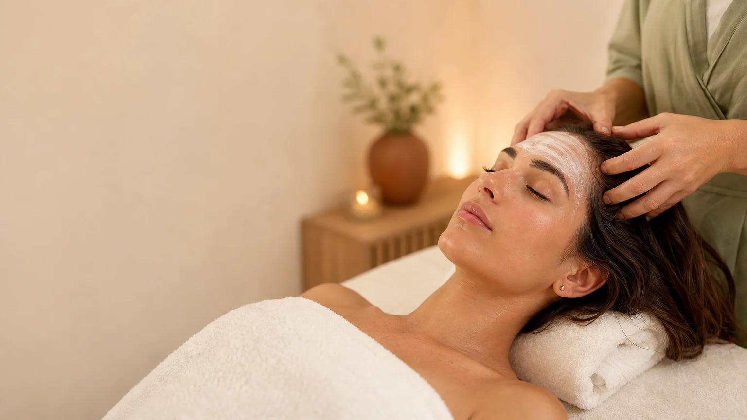 Rituel visage et cuir chevelu à Hyères dans une ambiance bien-être
