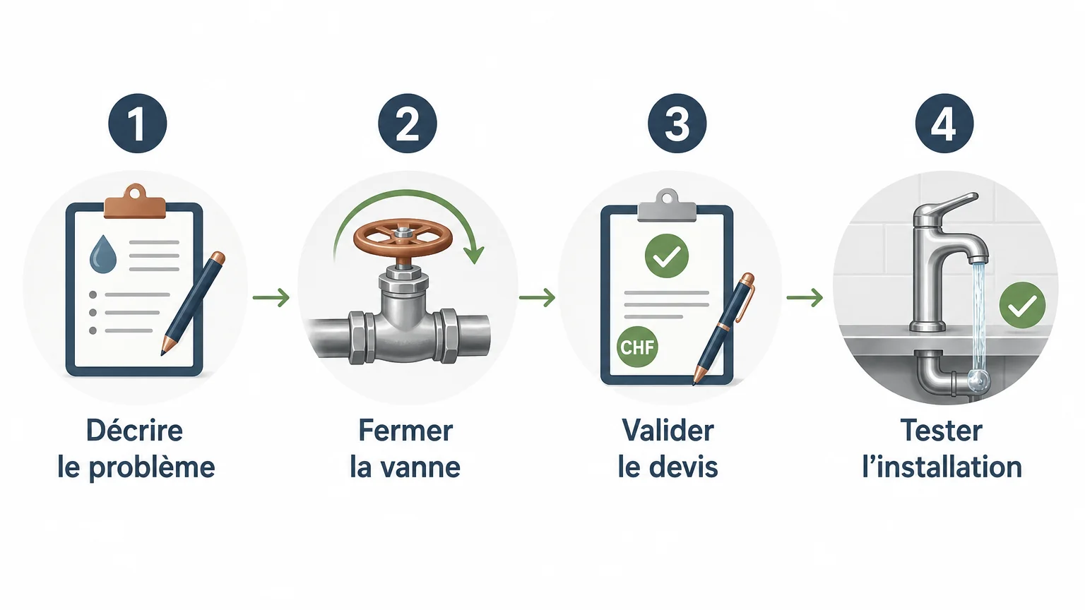 Checklist en quatre étapes pour préparer une intervention de plomberie