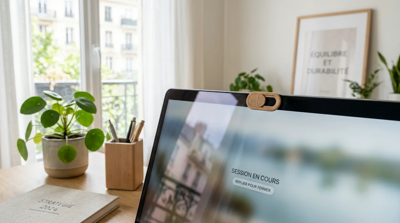 Bloqueur de webcam Kushi en paille de blé : le guide 2026
