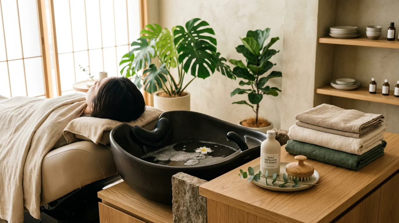 Espace de soin Head Spa japonais professionnel haut de gamme