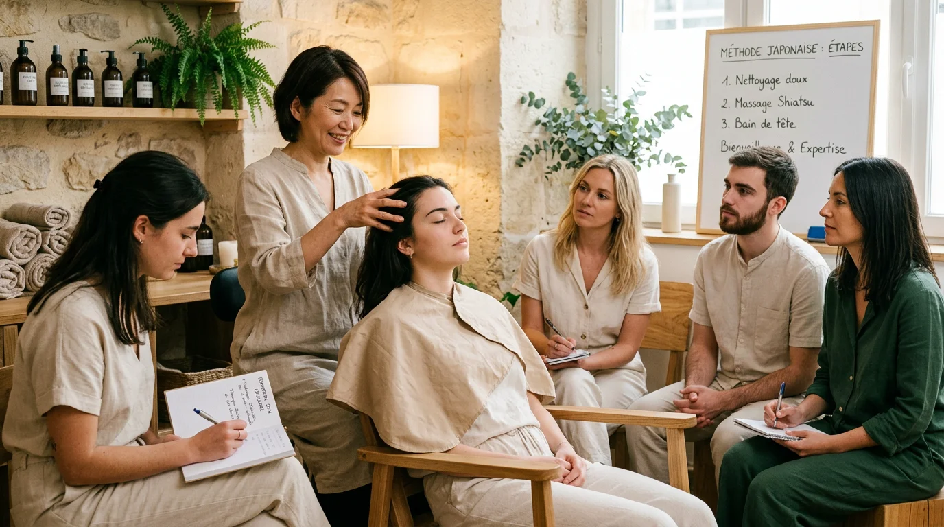 Formation professionnelle au Head Spa japonais en petit comité