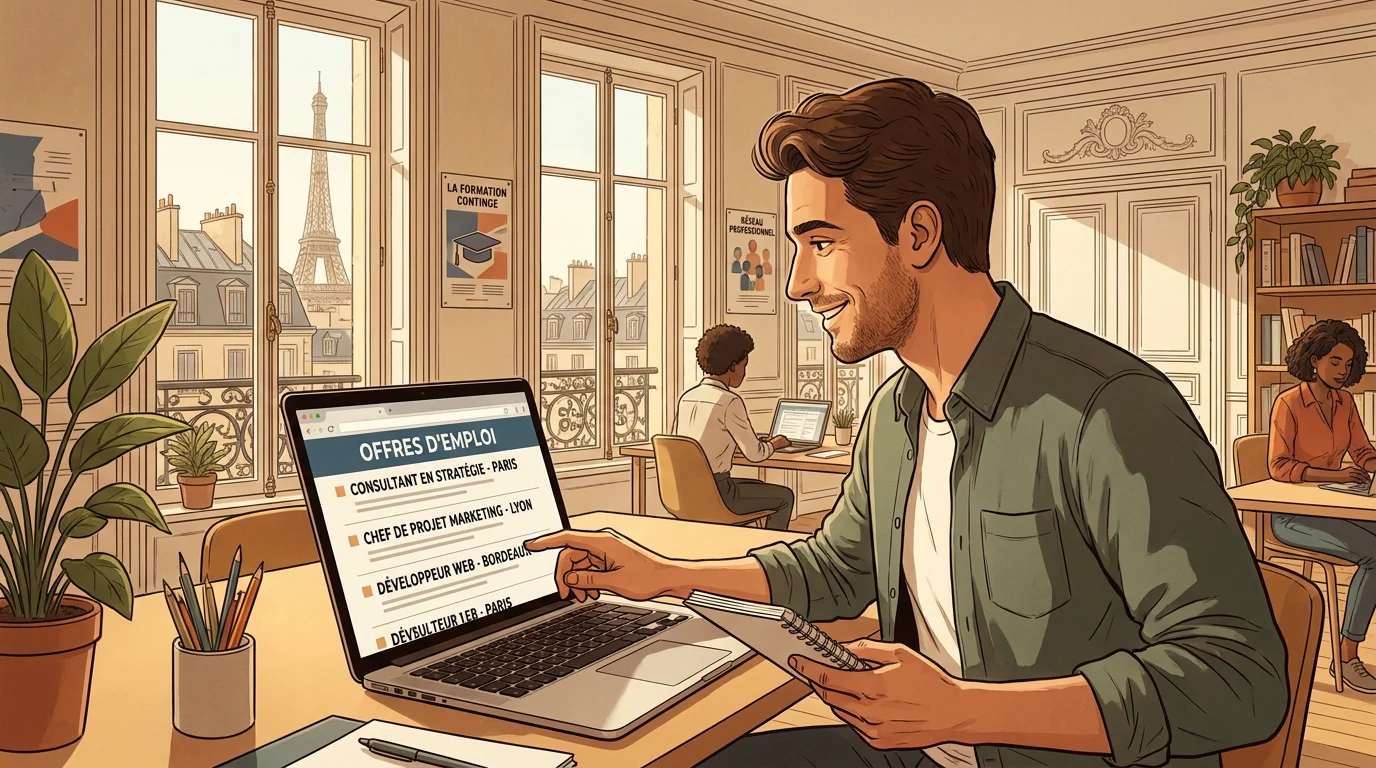 Candidat recherchant des missions d'intérim en ligne à Meaux