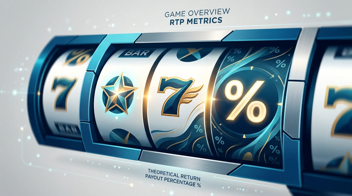 Abstract slot reels illustrating return-to-player value for bonus play