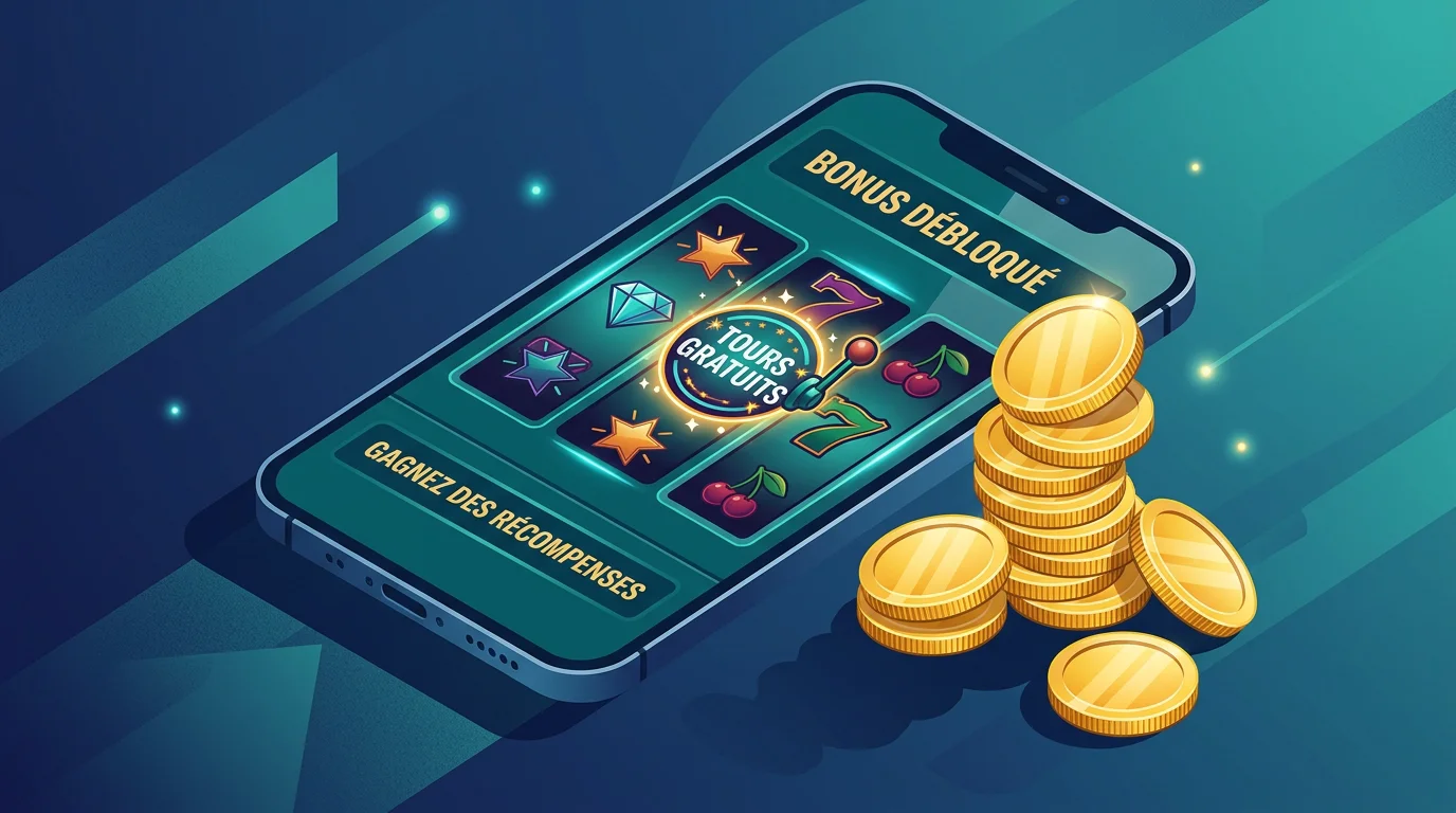 Comparaison visuelle entre free spins et crédits bonus gratuits sur mobile