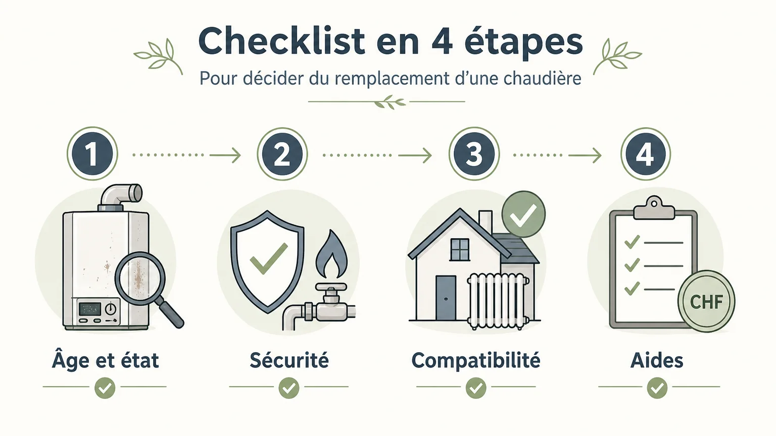 Checklist pour décider du remplacement d’une chaudière