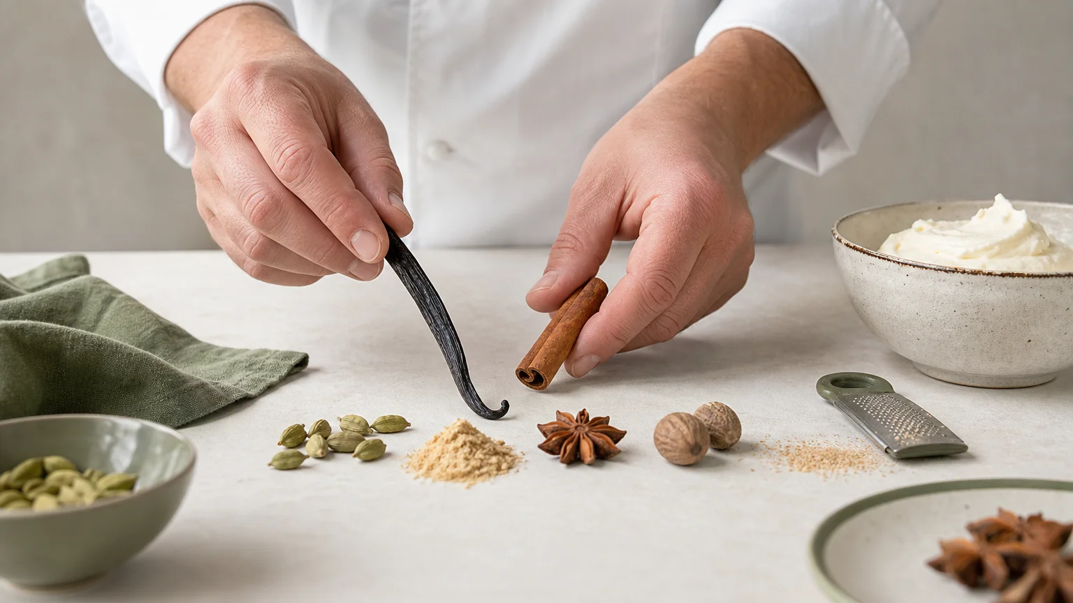 Choix des formes d’épices pour préparer un dessert