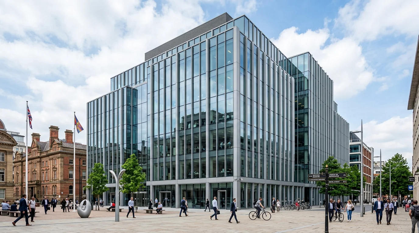 Modern city centre office building representing the Bristol commercial property market