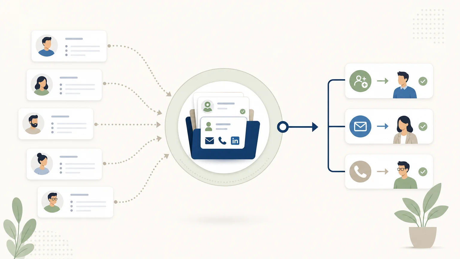 Organisation visuelle des leads et des actions commerciales