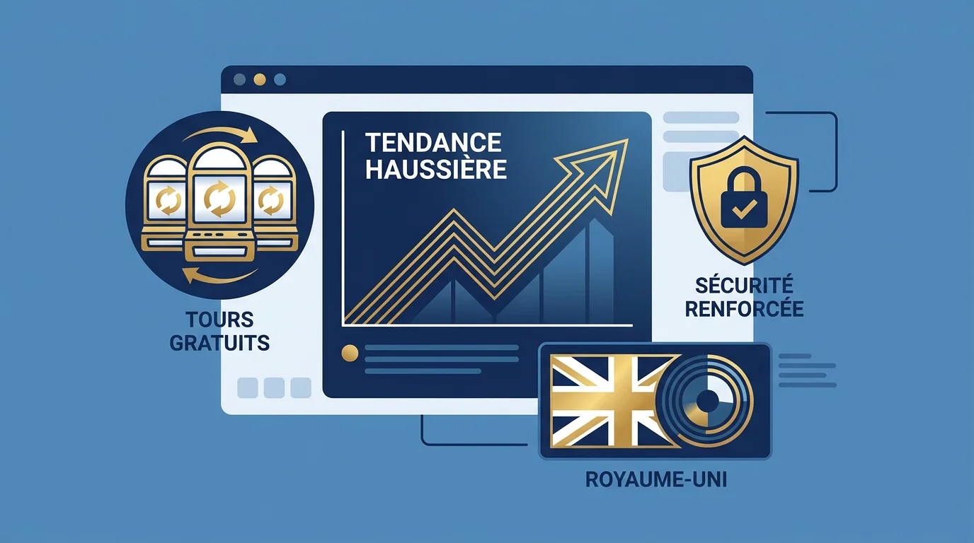 Tableau de bord illustrant les tendances des bonus sans dépôt en 2026