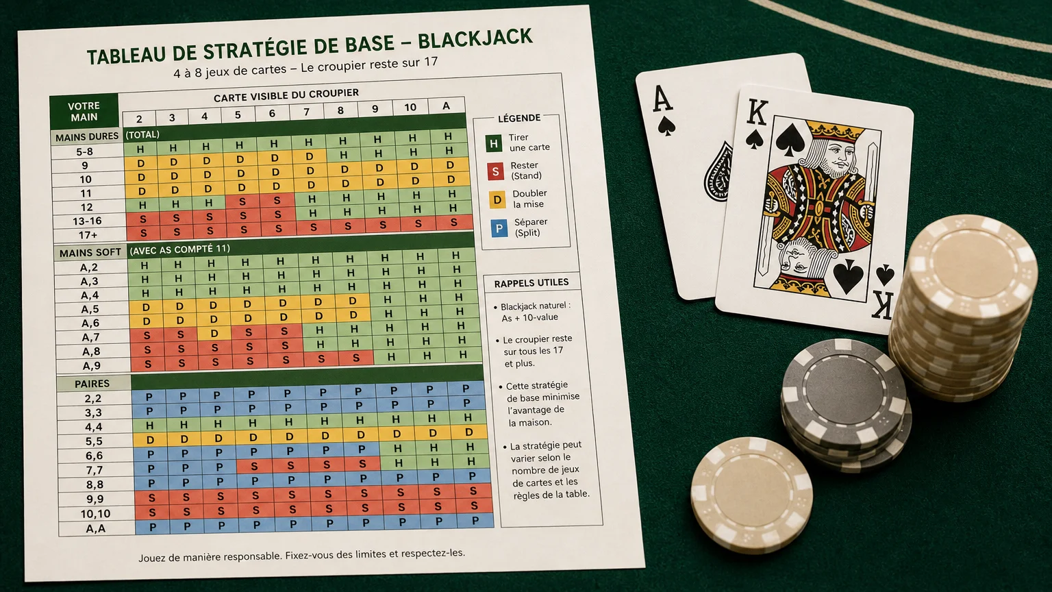 Blackjack puissant : stratégies pour un jeu gagnant