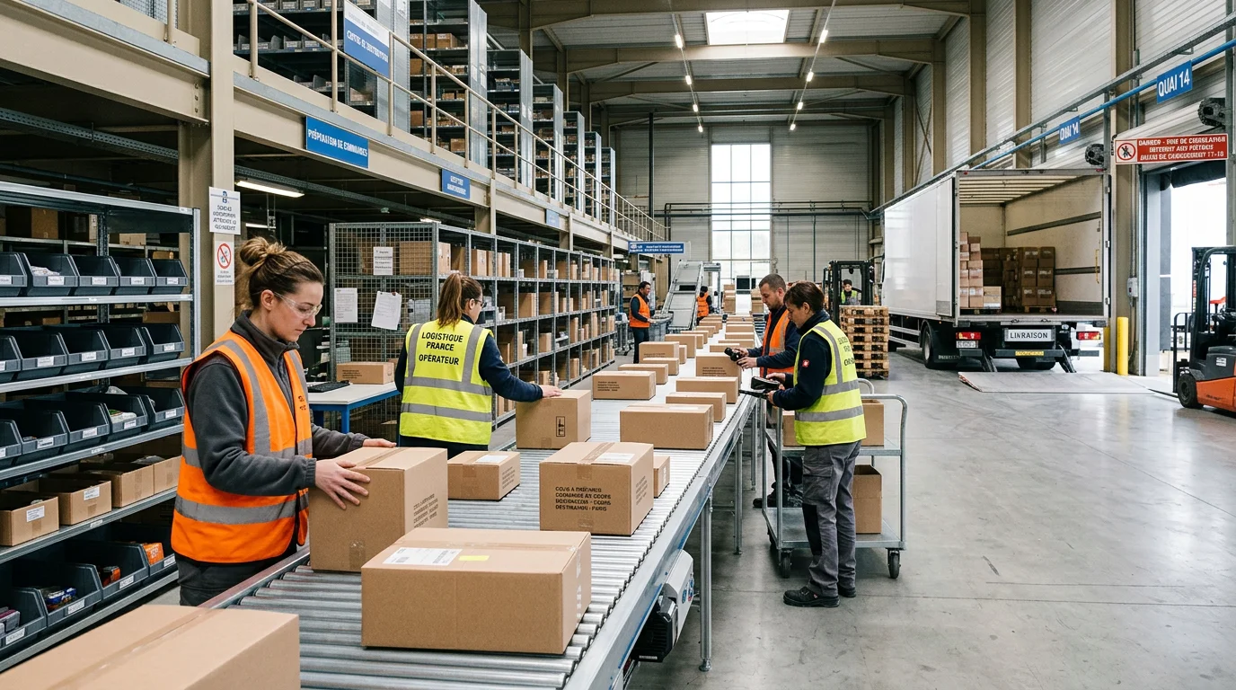 Chaîne logistique et livraison illustrant la performance financière de la supply chain