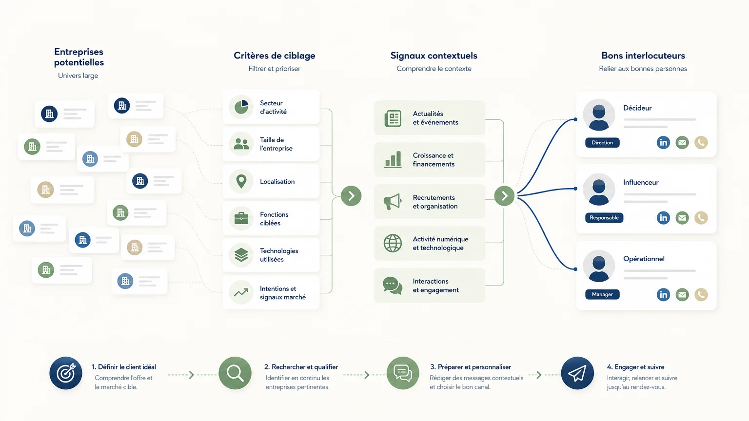 Visuelle Methode zur Suche nach qualifizierten B2B-Leads