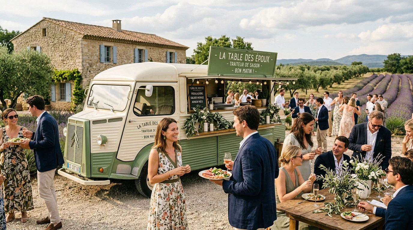 Food truck de mariage dans les Bouches-du-Rhône en 2026
