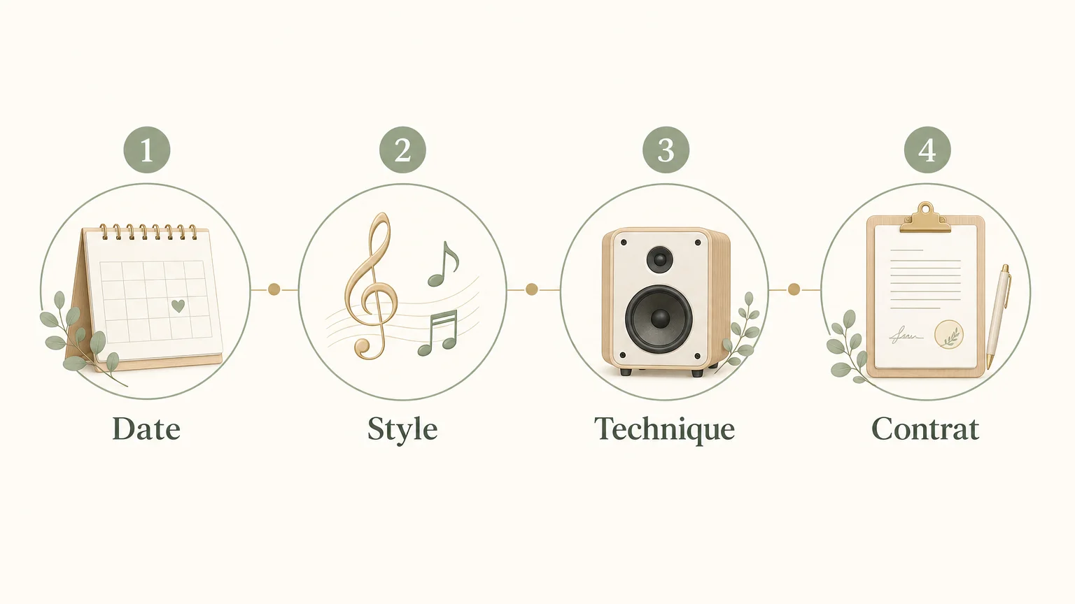 Checklist pour réserver la musique d’un mariage