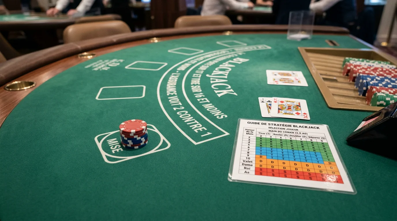 Blackjack cheat sheet : le tableau de stratégie gagnant