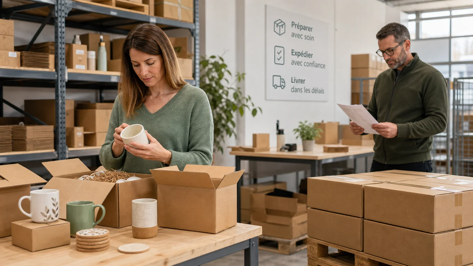 Préparation logistique de goodies personnalisés pour plusieurs établissements