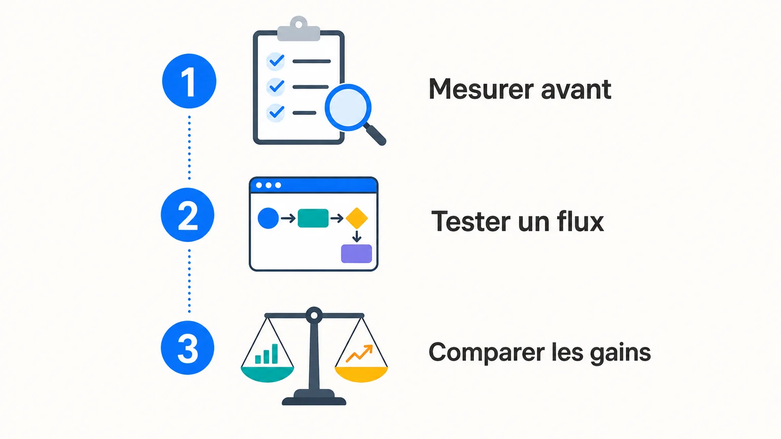 Checklist en trois étapes pour vérifier le retour d’une automatisation IA