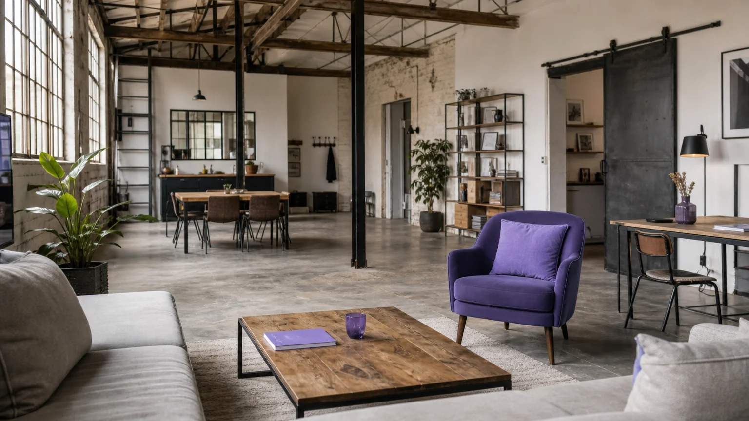 Loft atypique rénové aux volumes ouverts et lumineux