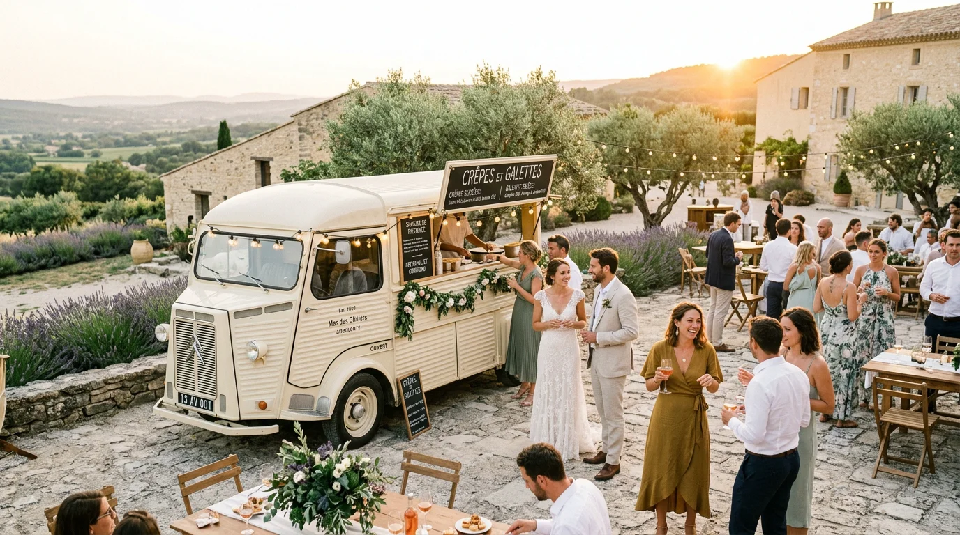 Food truck mariage à Aix-en-Provence : le guide 2026