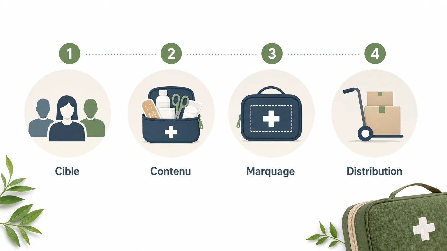 Checklist pour choisir une trousse de secours publicitaire