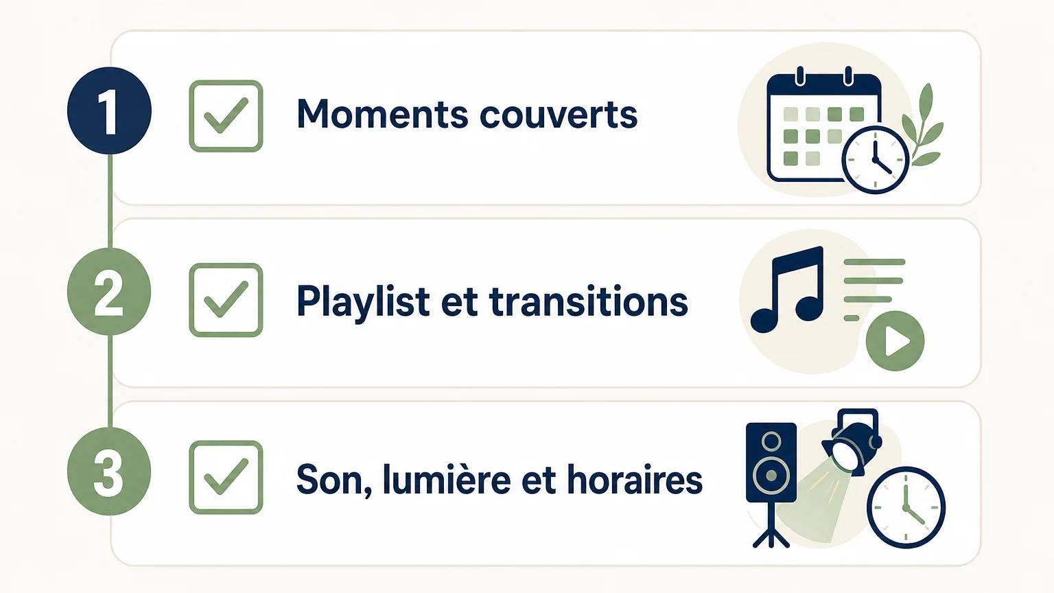 Trois critères à valider pour préparer une animation musicale de mariage