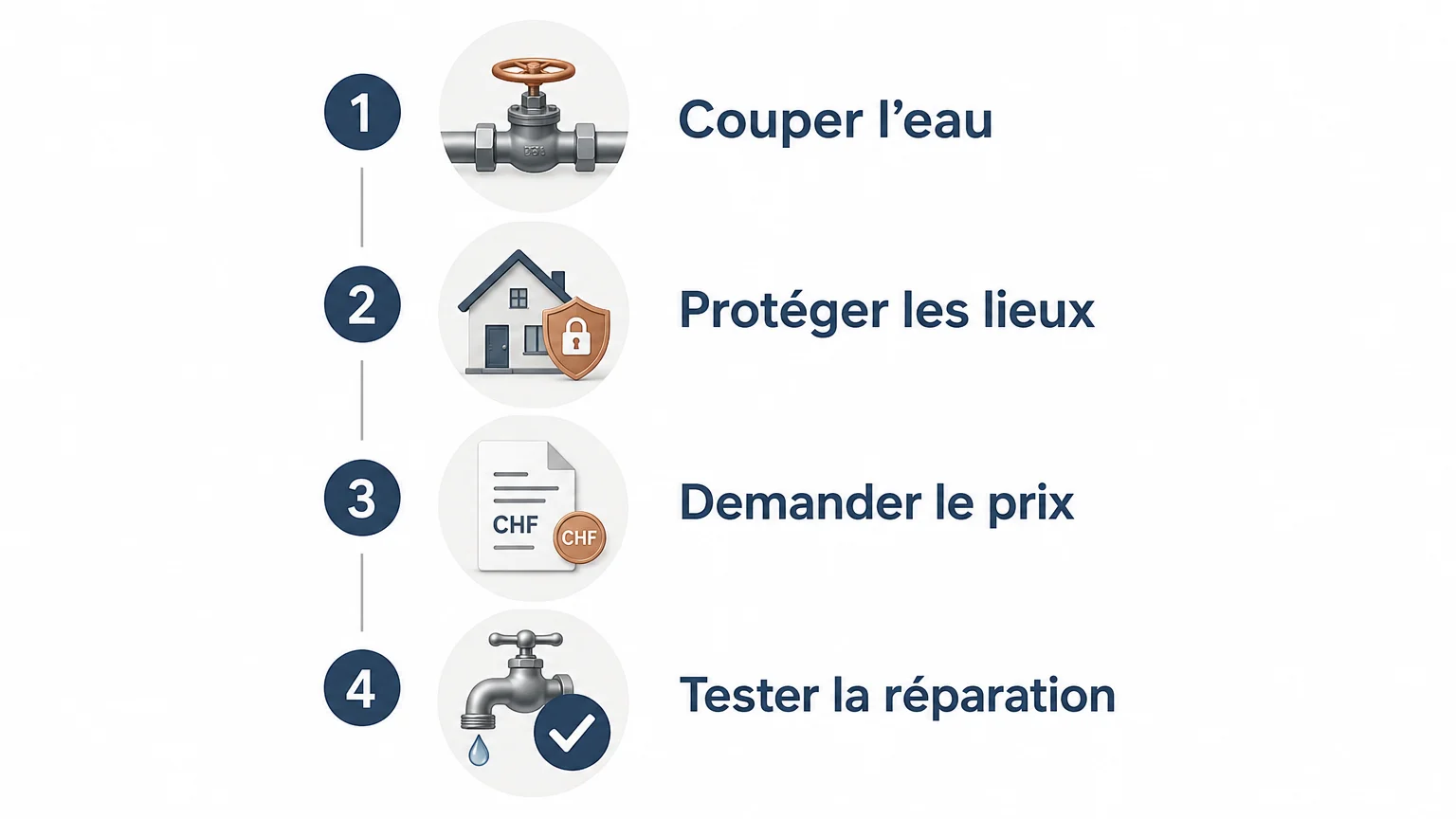 Checklist des critères à vérifier avant une intervention de plomberie