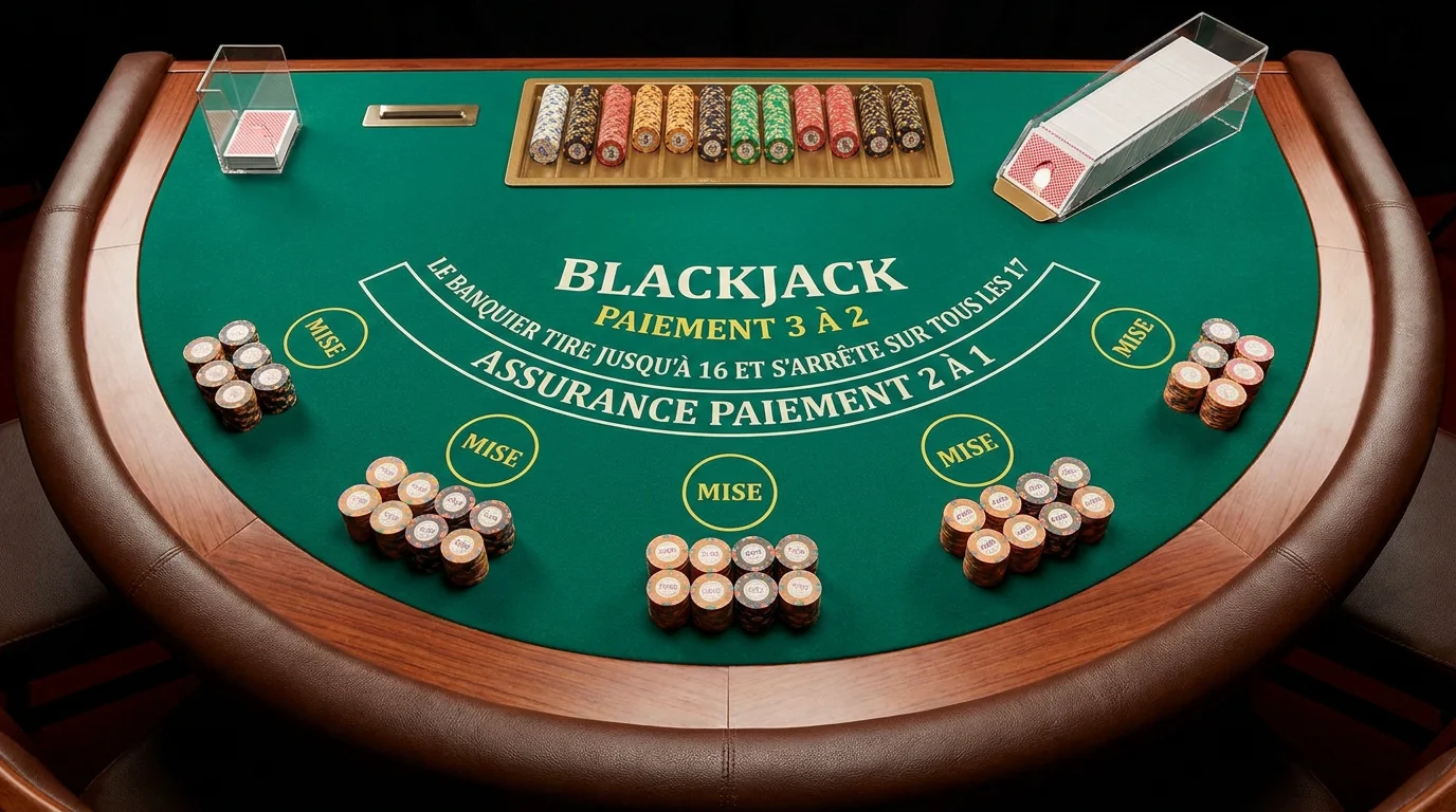 Tables de blackjack : règles, configuration et stratégies