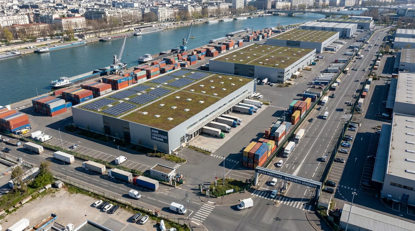 Zone portuaire et logistique de Gennevilliers, bassin d'emploi intérimaire en Île-de-France