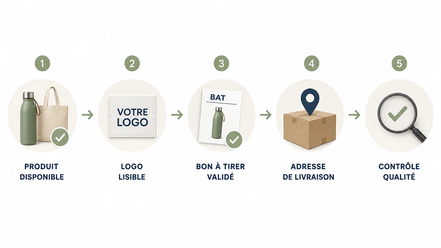 Checklist pour commander des goodies personnalisés rapidement