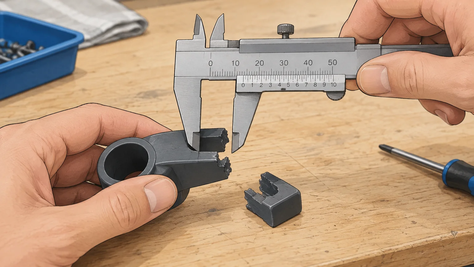 Mesurer une pièce cassée avant de concevoir son modèle 3D sur mesure