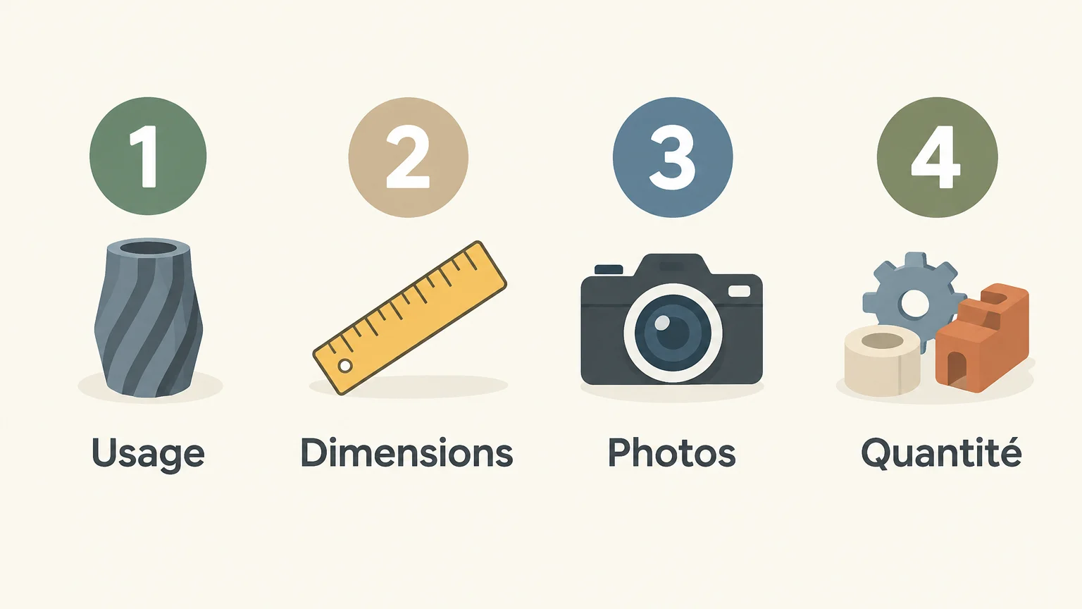 Checklist des informations à transmettre pour faire concevoir une pièce en 3D