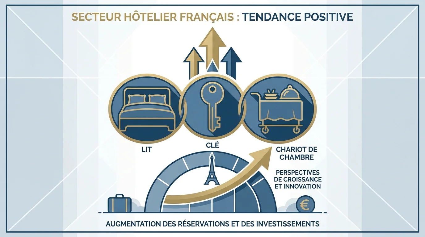 Infographie des tendances de l'intérim hôtelier en France en 2026