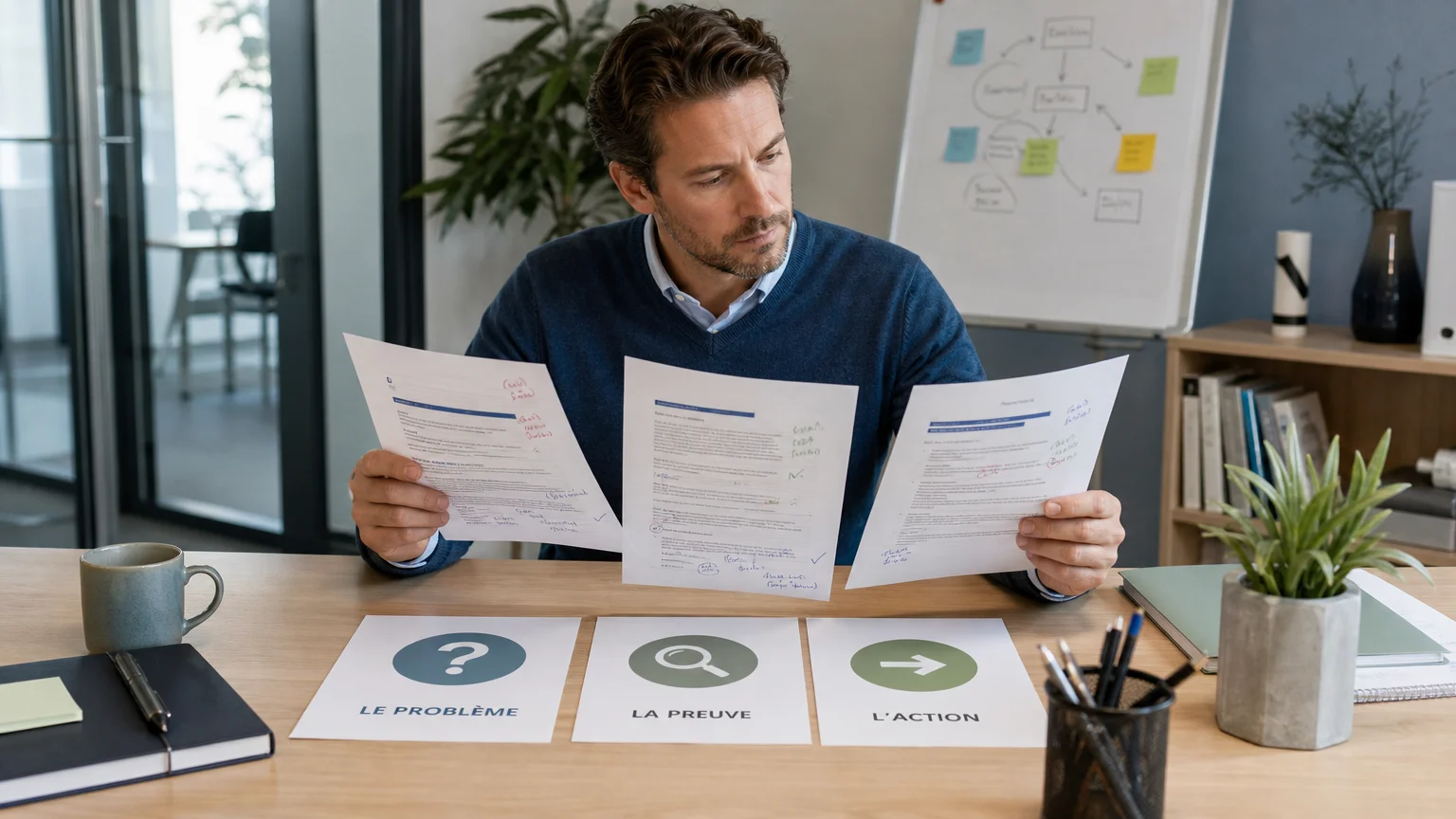 Responsable commercial comparant plusieurs structures d’emails B2B