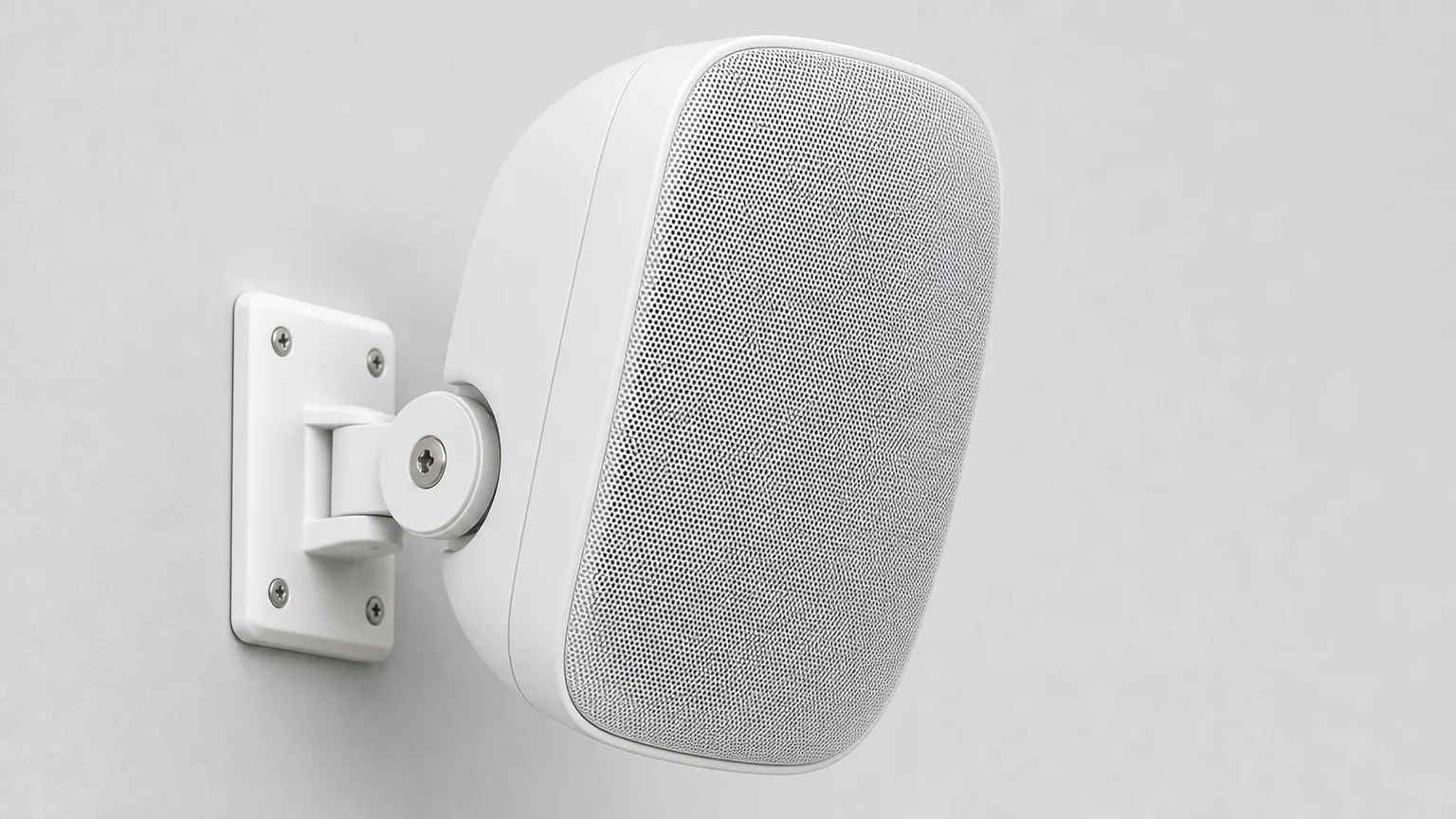 Enceinte d'extérieur murale orientable sur son support mural