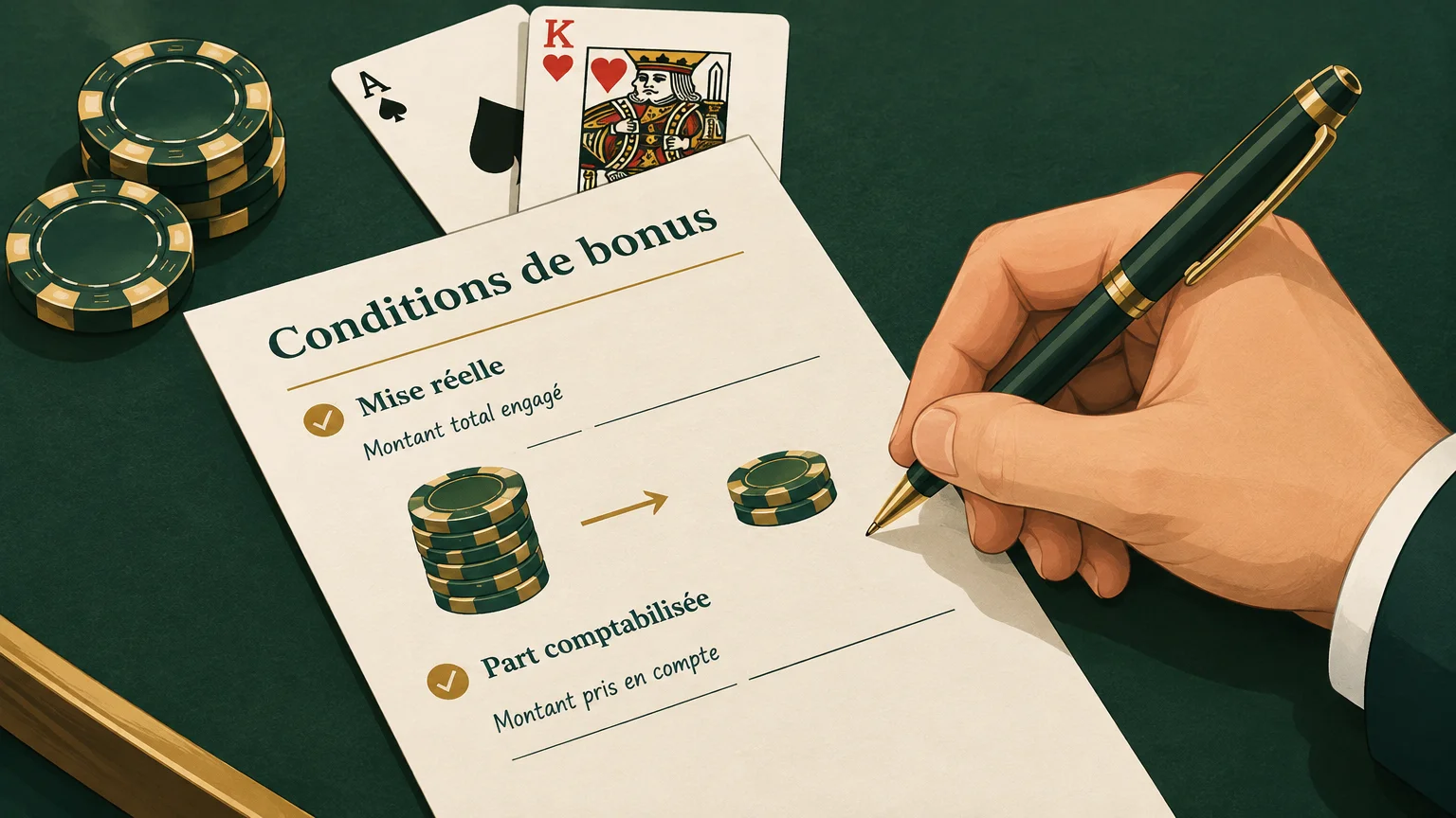 Conditions des bonus au blackjack : comment les lire sans erreur