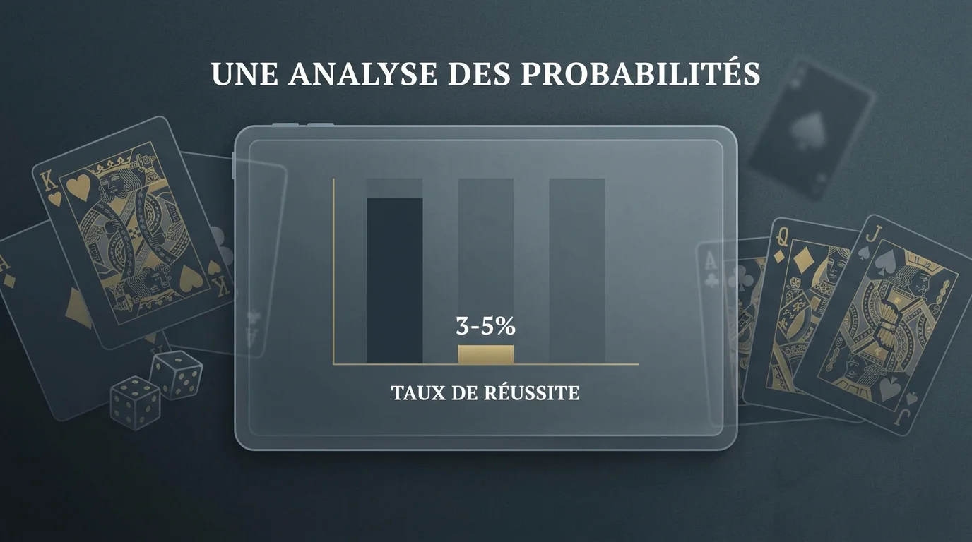 Graphique illustrant le faible taux de conversion des bonus sans dépôt en gains retirables