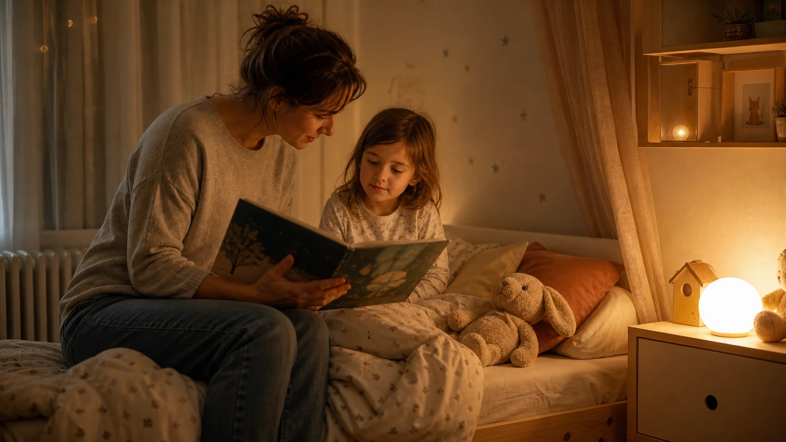 Le coucher du soir : rituel apaisant pour enfants sereins