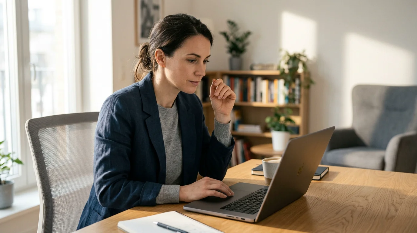Person checking casino licensing details on a laptop