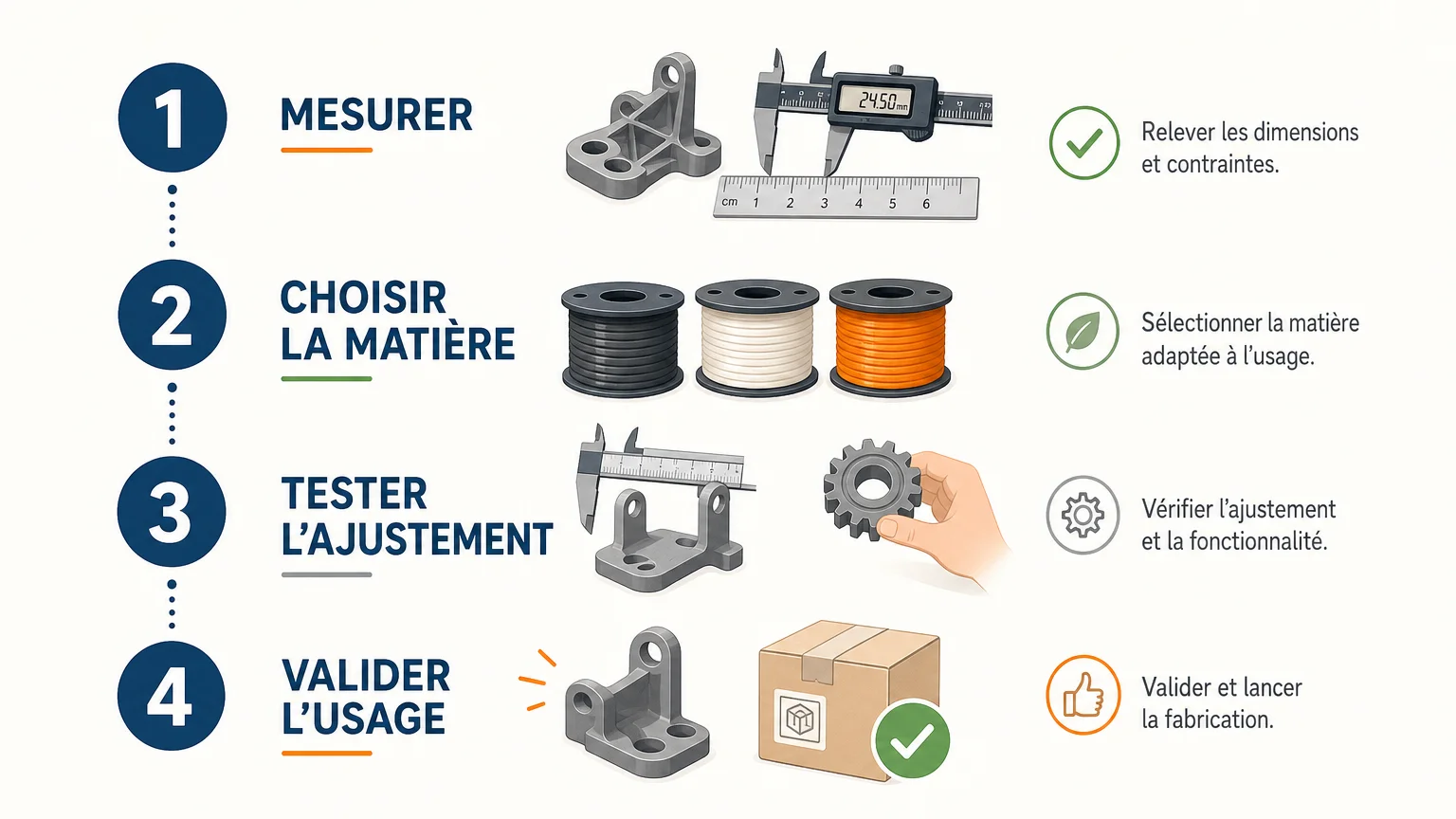 Checklist en quatre étapes pour choisir un objet imprimé en 3D
