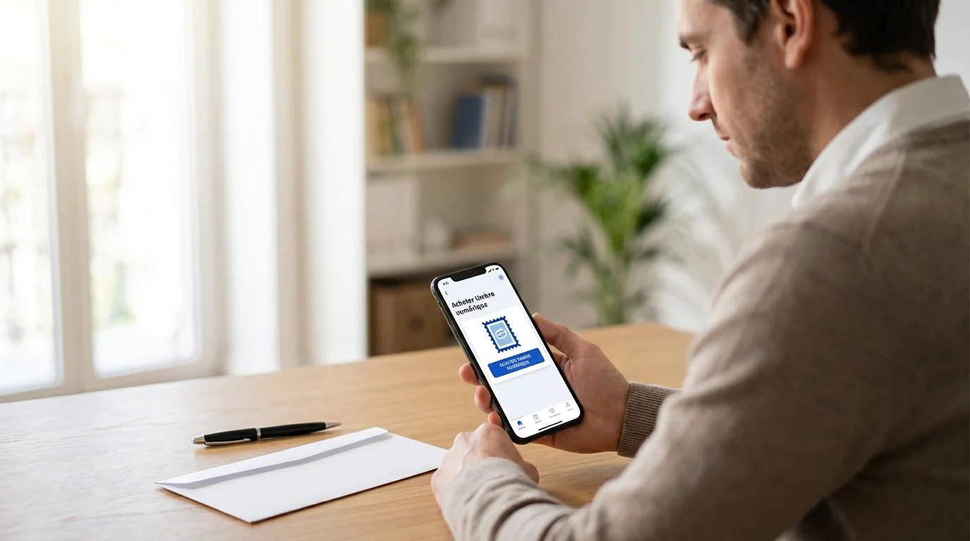 Acheter un timbre numérique sur smartphone pour affranchir une lettre en Belgique